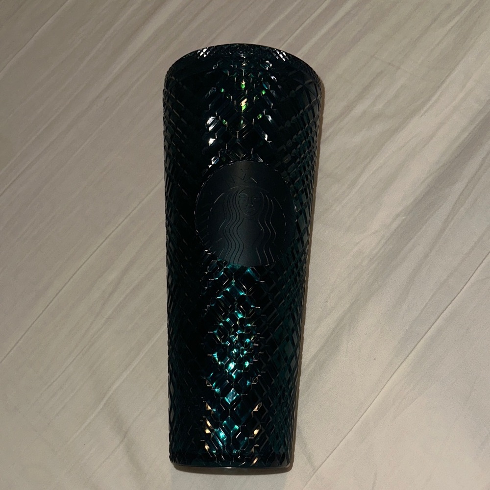 Starbucks Dark Teal Textured Venti cup